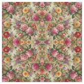 フローラ鮮やか綿布 – エレガンスの庭 ファブリック (見本)