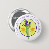 フローラ鮮やか調和アートプリントチョイスJoy 缶バッジ (正面&裏面)