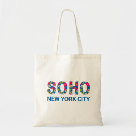 フローラ鮮やかSOHOニューヨーク市街 トートバッグ