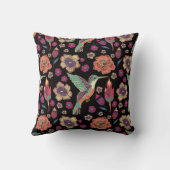 フローラ鳥デザイン | 自然インスパイア作品 クッション (裏面)