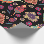 フローラ鳥デザイン | 自然インスパイア作品 ラッピングペーパー (角)