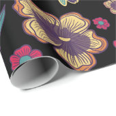 フローラ鳥デザイン | 自然インスパイア作品 ラッピングペーパー (ロールコーナー)