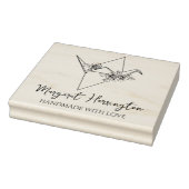 フローラ鳥折り紙カスタム愛で手作り ラバースタンプ (スタンプ)