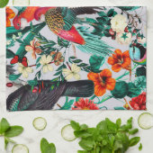 フローラ鳥類十四の二 キッチンタオル (折り畳み)