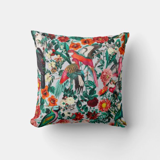 フローラ鳥類十四の二 クッション (正面)