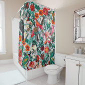 フローラ鳥類十四の二 シャワーカーテン (インサイチュ)