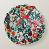 フローラ鳥類十四の二 ラウンドクッション (裏面)