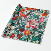 フローラ鳥類十四の二 ラッピングペーパー (アンロールド)