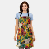 フローラ鳥類第十八号 エプロン (着用した状態)