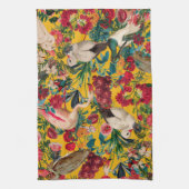 フローラ鳥類第十八号 キッチンタオル (縦)