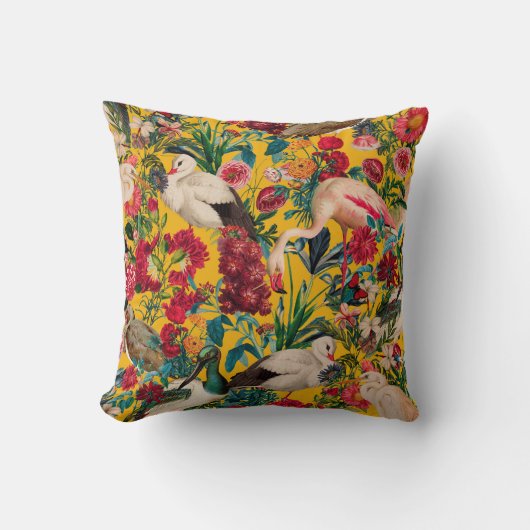 フローラ鳥類第十八号 クッション (正面)