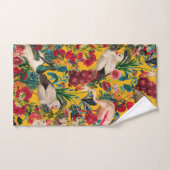 フローラ鳥類第十八号 バスタオルセット (ハンドタオル)