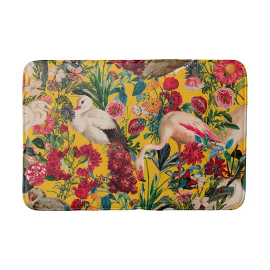 フローラ鳥類第十八号 バスマット (正面)