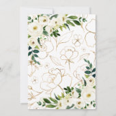 フローラ鹿の誕生日パーティーの招待 招待状 (裏面)