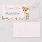 フローラ鹿ベビーガールエンクロージャカード エンクロージャーカード (正面/裏面)