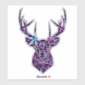 フローラ鹿 シール (シート)