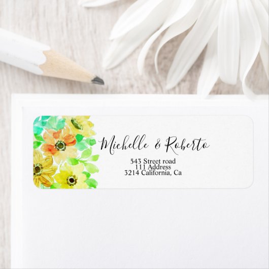 フローラ黄緑色 ラベル (インサイチュ)