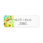 フローラ黄緑色 ラベル (正面)