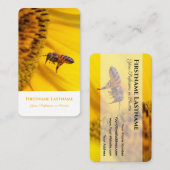 フローラ黄色の花の花花花屋の専門家 名刺 (正面/裏面)