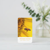 フローラ黄色の花の花花花屋の専門家 名刺 (スタンド正面)