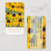 フローラ黄色の花花花花花花屋 名刺 (正面/裏面)
