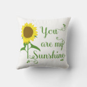 フローラ黄色ひまわり私のサンシャインラブ クッション (裏面)