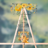 フローラ黄色メンディ徴候 アクリルサイン (ニュートラル)