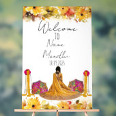 フローラ黄色メンディ徴候 アクリルサイン (ニュートラル)