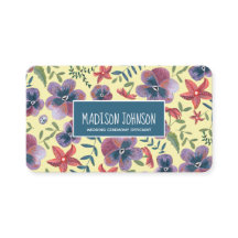 フローラ黄色boho水彩花