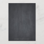 フローラ黒板結婚素朴な宿泊施設 エンクロージャーカード (裏面)