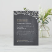 フローラ黒板結婚素朴な宿泊施設 エンクロージャーカード (スタンド正面)