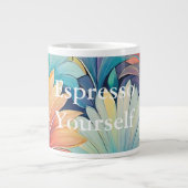 フローラ1フローラパステルスペシャリティマグ ジャンボコーヒーマグカップ (正面)