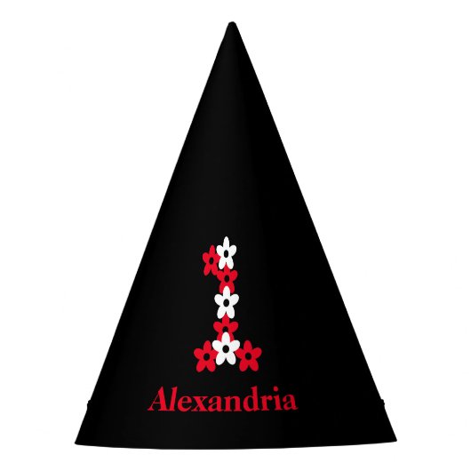 フローラ1歳 パーティーハット (正面)