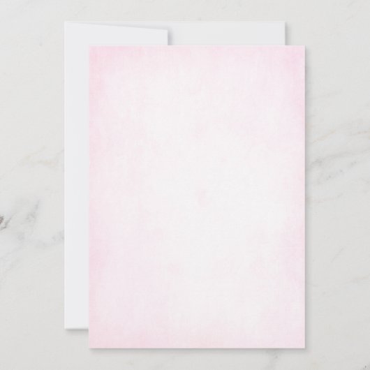 フローラ1番目の誕生日の招待カード（1番） 招待状 (裏面)