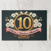 フローラ10周年記念金ゴールド番号紙ランチョンマット ペーパーパッド (インサイチュ)