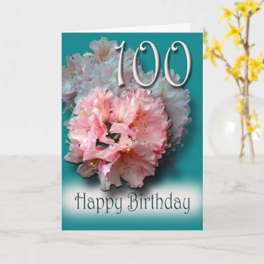 フローラ100誕生日おめでとうカード カード (黄色い花)