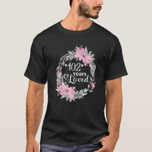 フローラ102歳Day現在の男性女性102nd Tシャツ
