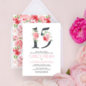 フローラ15ピンクキンセエレガントーニモダンェラ 招待状