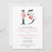 フローラ15ピンクQRキエレガントンセアニラ 招待状 (正面)