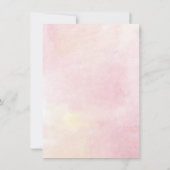 フローラ15誕生日グリーンリーピンクキンセアニェラ 招待状 (裏面)