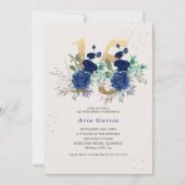 フローラ15青王室のと金ゴールドキンセアニェラ 招待状 (正面)