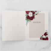 フローラ16 16パーソナライズされた番目の誕生日カード カード (内部)