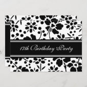 フローラ17バースデーパーティ招待状 招待状 (正面/裏面)