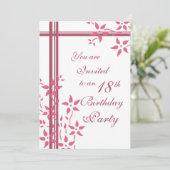 フローラ18バースデーパーティ招待状 招待状 (スタンド正面)