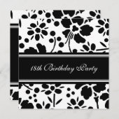 フローラ18バースデーパーティ招待状 招待状 (正面/裏面)