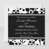 フローラ18バースデーパーティ招待状 招待状 (裏面)