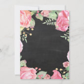 フローラ18誕生日招待状金ゴールドグリッター 招待状 (裏面)