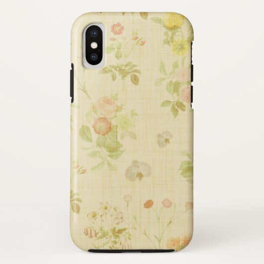フローラ1 Apple iPhone X、タフな電話ケース Case-Mate iPhoneケース (裏面)