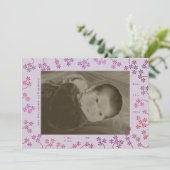 フローラ2写真の生誕発表 案内状 (スタンド正面)