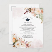 フローラ2025卒業パーティー卒業 インビテーションポストカード (正面/裏面)